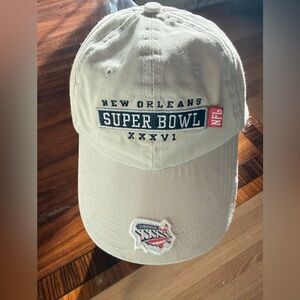Reebok Khaki Super Bowl XXXVI New Orleans Cap with NFL Patch